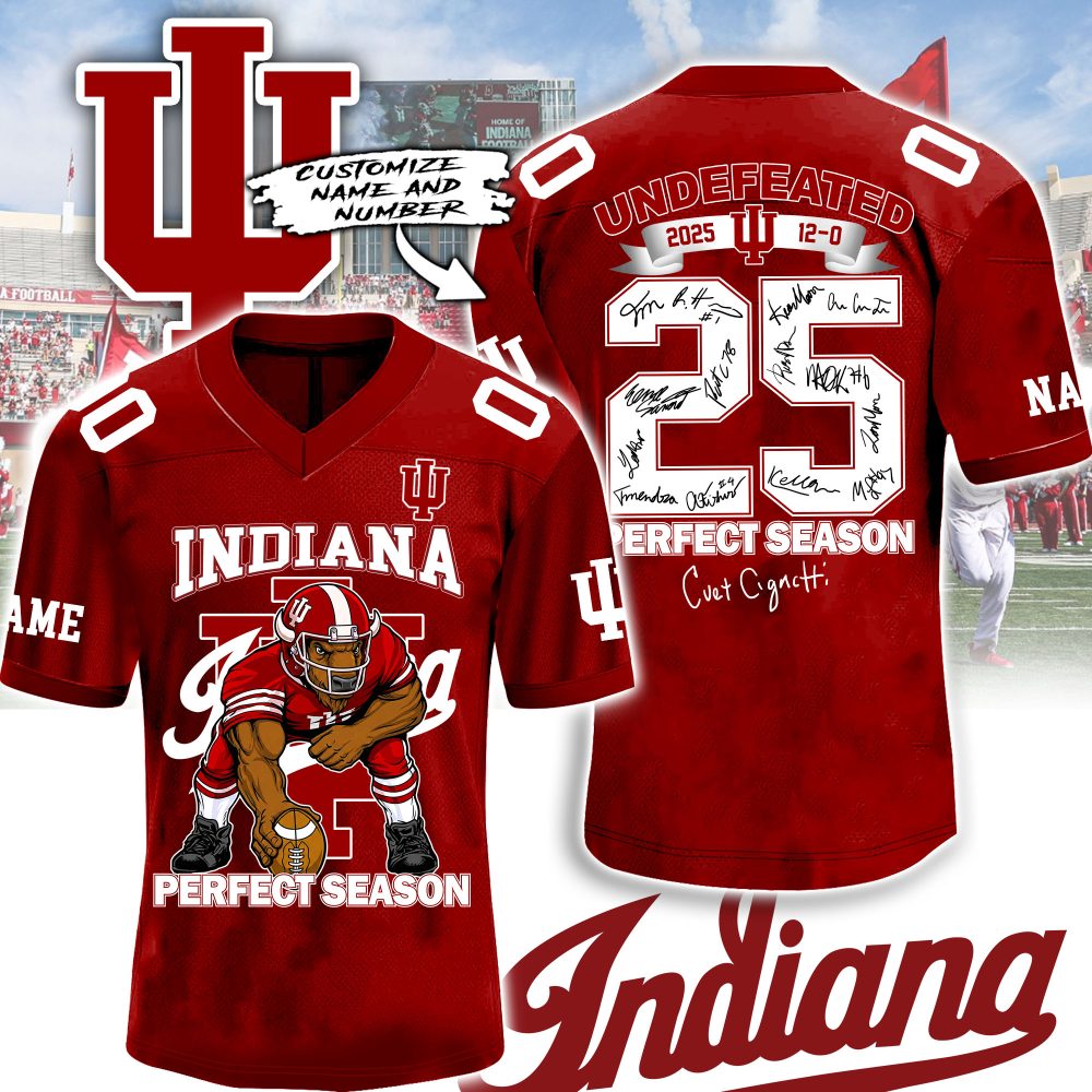 Indiana Hoosiers College Football X Undefeated Special Edition Football Jersey