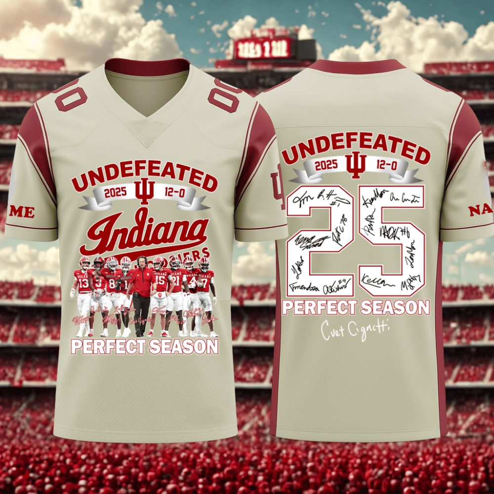 Indiana Hoosiers College Football X Undefeated Special Edition Football Jersey