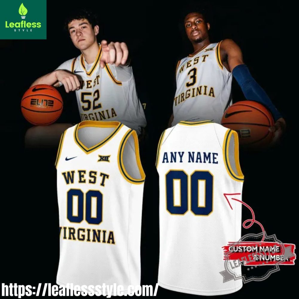West Virginia Mountaineers Mens Basketball Ncaa 2026 Basketball Jersey
