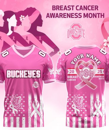Ohio State Buckeyes Football X Breast Cancer Awareness Month Special Edition  Football Jersey