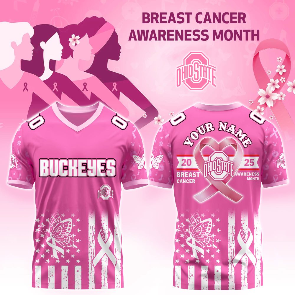 Ohio State Buckeyes Football X Breast Cancer Awareness Month Special Edition Football Jersey