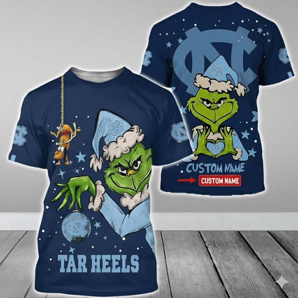 North Carolina Tar Heels College Football X Grinch Christmas Special Edition - 3D Shirt Hoodie