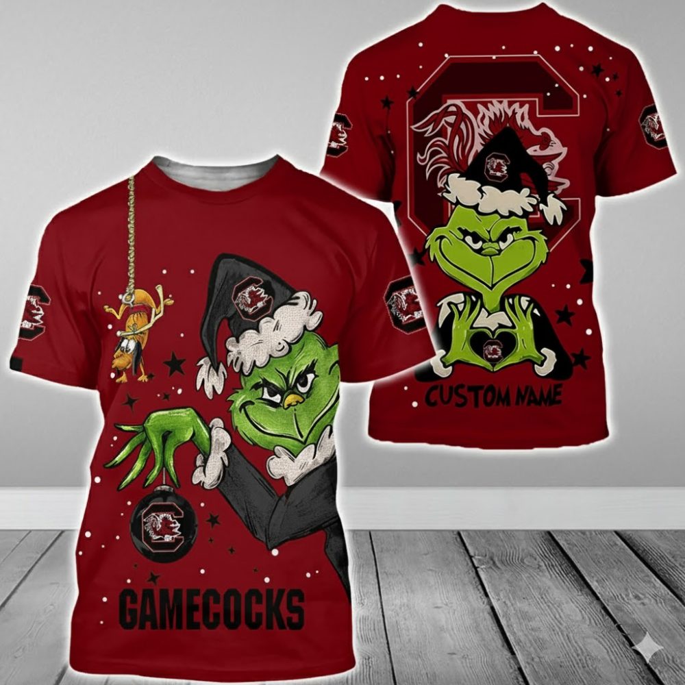 South Carolina Gamecocks College Football X Grinch Christmas Special Edition - 3D Shirt Hoodie