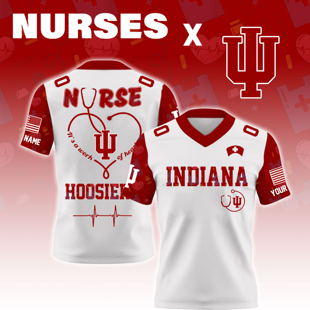 Indiana Hoosiers College Football X Nurses Night Special Edition Football Jersey