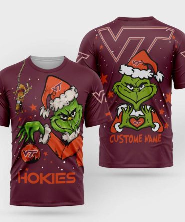 Virginia Tech Hokies College Football X Grinch Christmas Special Edition - 3D Unisex Hoodie