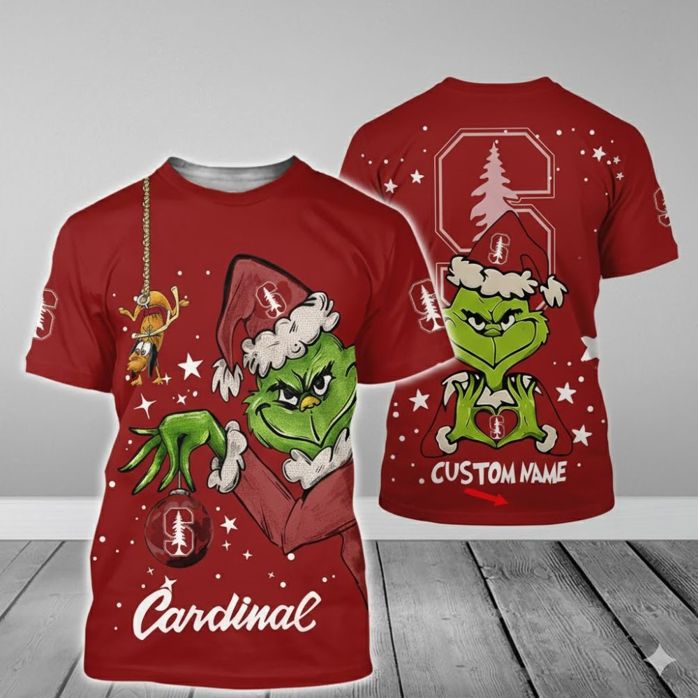 Stanford Cardinal College Football X Grinch Christmas Special Edition - 3D Shirt Hoodie