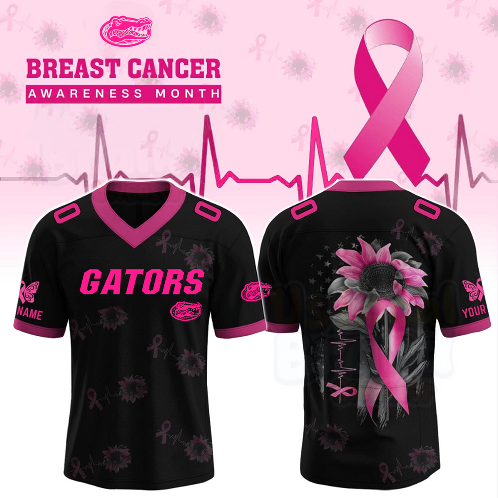 Florida Gators College Football X Breast Cancer Awareness Month Special Edition Football Jersey