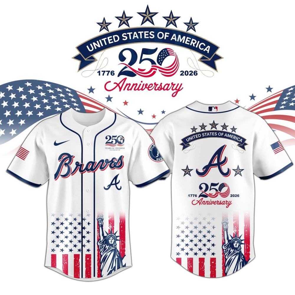 Atlanta Braves Special America’S 250Th Anniversary Limited Edition Jersey