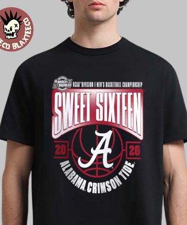 Alabama Crimson Tide 2026 Ncaa Men'S Basketball Tournament March Madness Sweet 16 T-Shirt