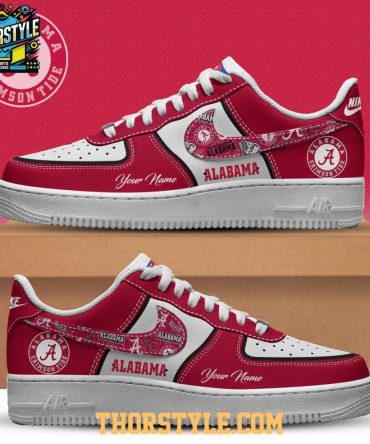 Alabama Crimson Tide Roll Tide Big 12 Ncaa 2025 Personalized Air Force 1 Shoes