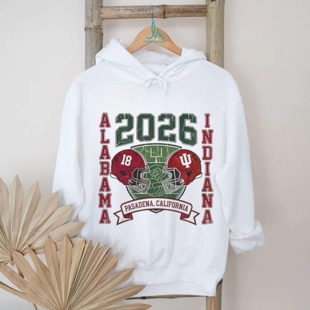 Alabama Crimson Tide Vs Indiana Hoosiers Football 2026 Rose Bowl Pasadena California Vintage Shirt
