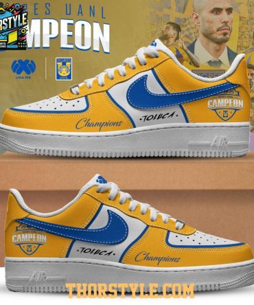 Amarilla Tigres Campeones Liga Mx Champions 2025 Personalized Air Force 1 Shoes