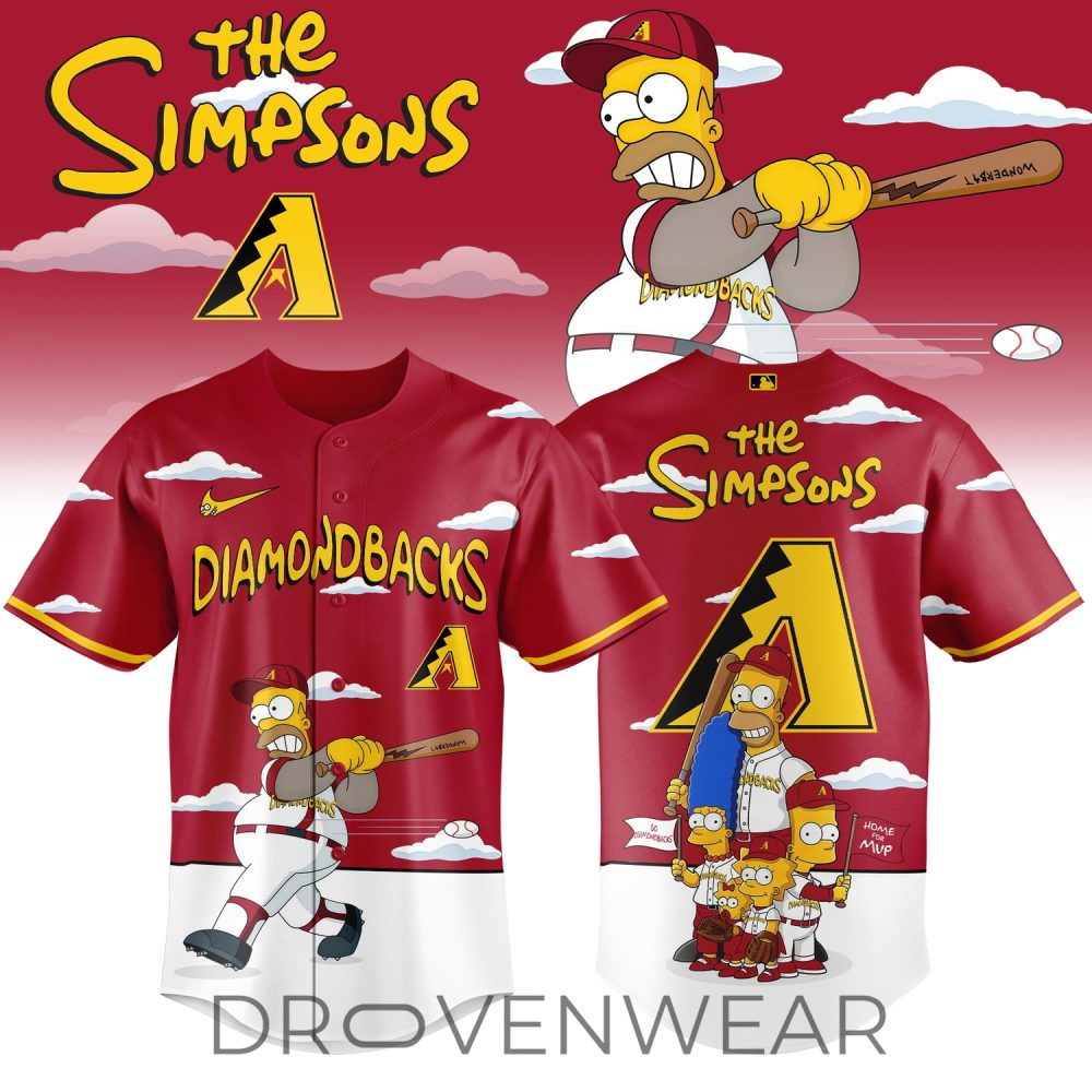 Arizona Diamondbacks X The Simpsons 2026 Limited Edition Jersey