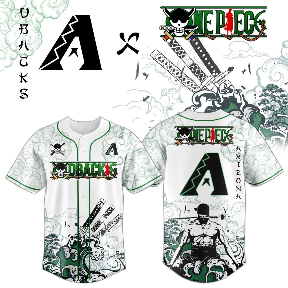 Arizona Diamondbacks X Zoro Ronin Emerald Wave Limited Edition Jersey