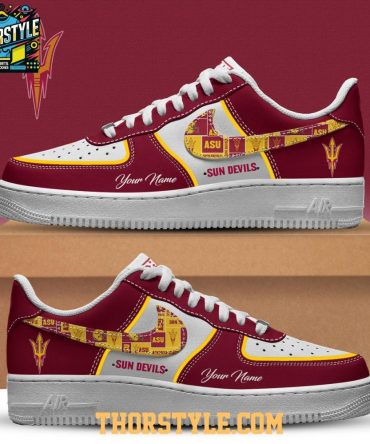 Arizona State Sun Devils Fork 'Em Devils Ncaa 2025 Personalized Air Force 1 Shoes