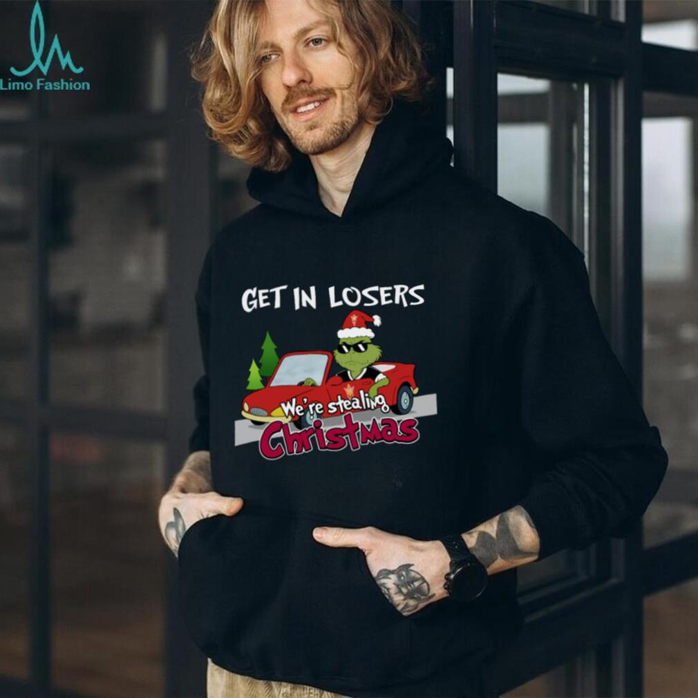 Arizona State Sun Devils Grinch Christmas T Shirt Get In Losers We’Re Stealing Christmas Holiday Tee