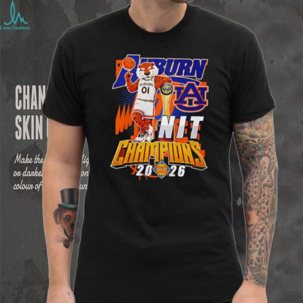 Auburn Tigers 2026 Nit Champions Basketball Mascot T Shirt