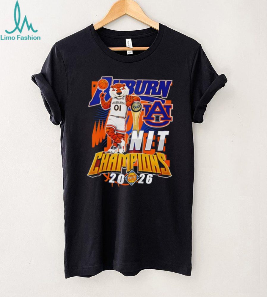 Auburn Tigers 2026 Nit Champions Basketball Mascot T Shirt - Image 2