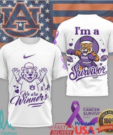 Auburn Tigers Autlive Basketball Fight Against Cancer Whiteblackpurple T Shirt
