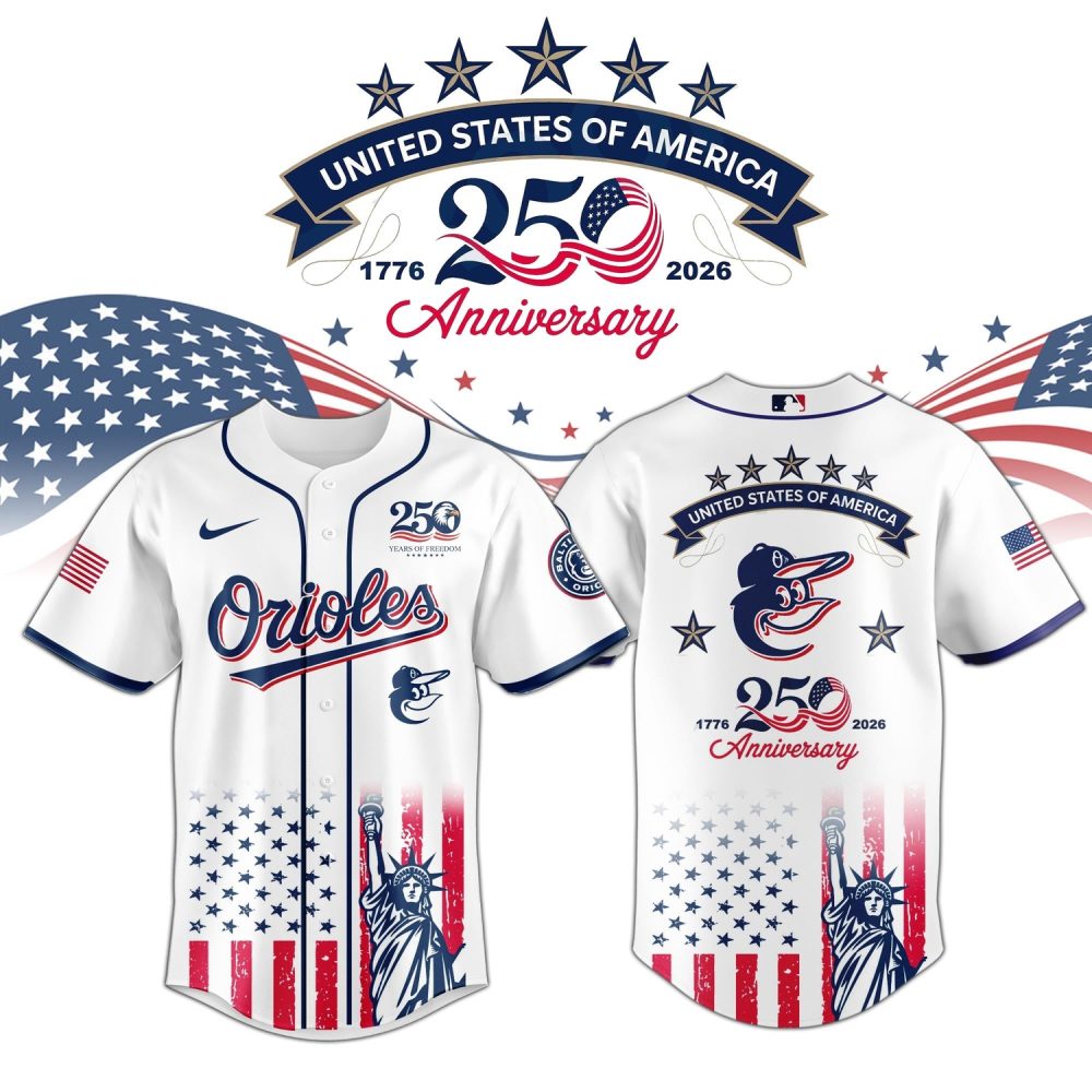 Baltimore Orioles Special America’S 250Th Anniversary Limited Edition Jersey
