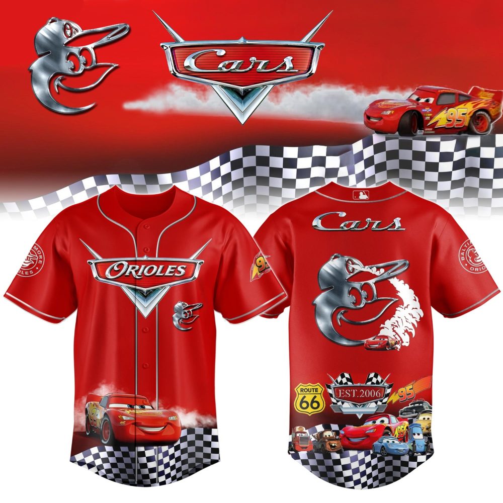 Baltimore Orioles Cars 20Th Anniversary Inspired Limited Edition Baseball Jersey