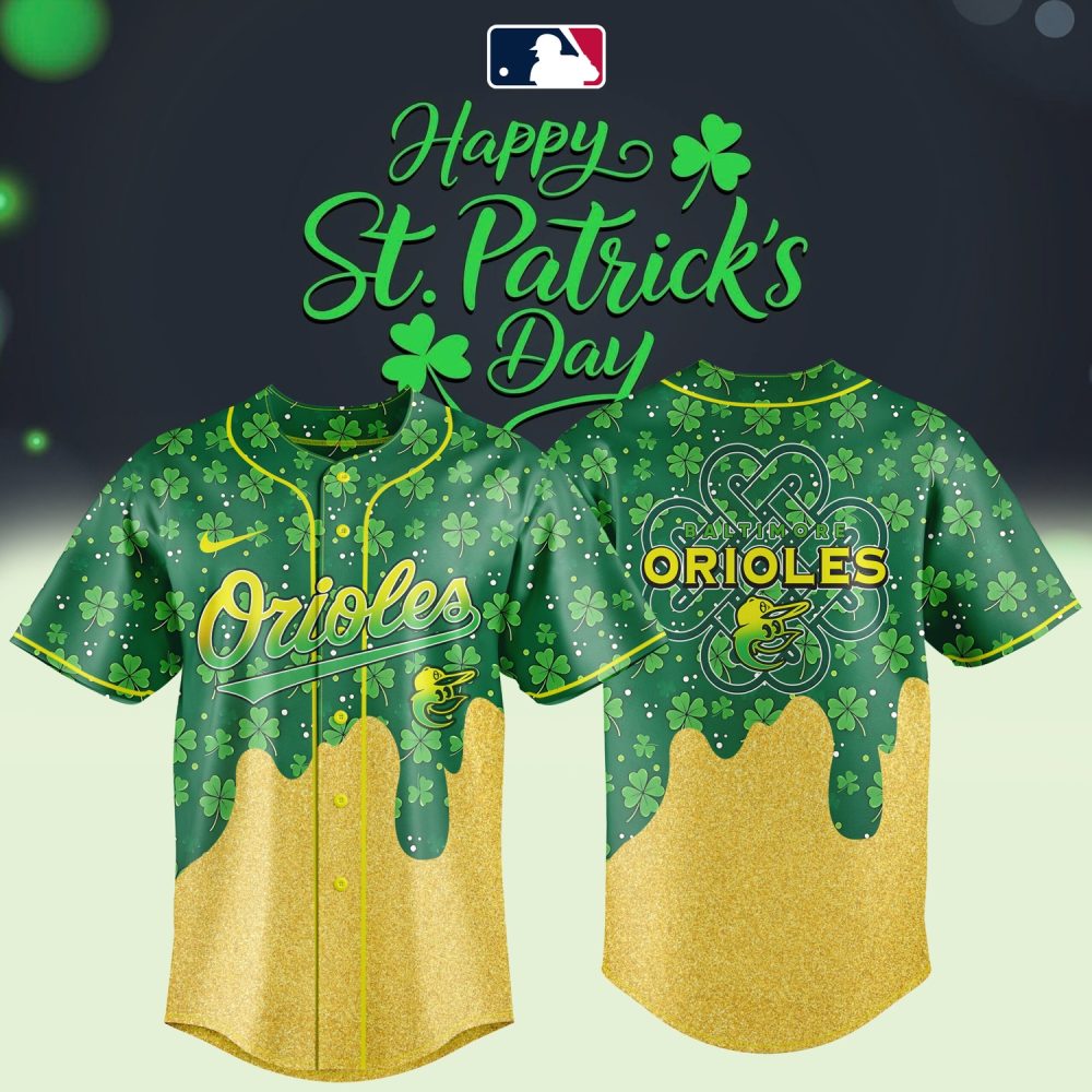 Baltimore Orioles St. Patrick’S Day Jersey – Lucky Gold Drip Edition 🍀✨