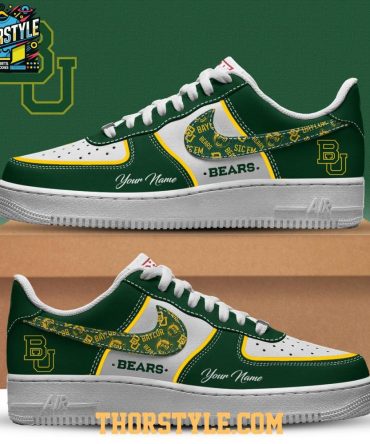 Baylor Bears Sic 'Em Bears Big 12 Ncaa 2025 Personalized Air Force 1 Shoes
