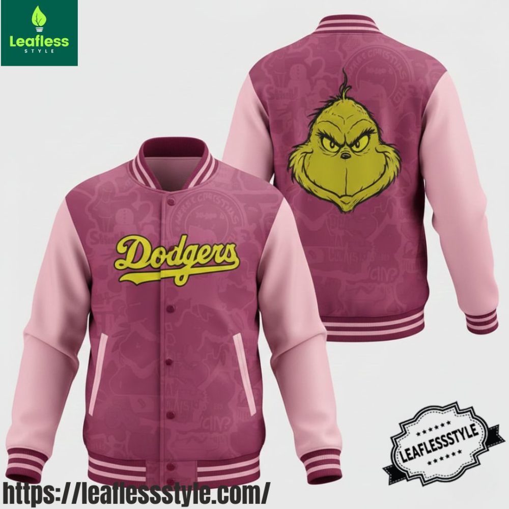 Los Angeles Dodgers X The Grinch Baseball Jacket