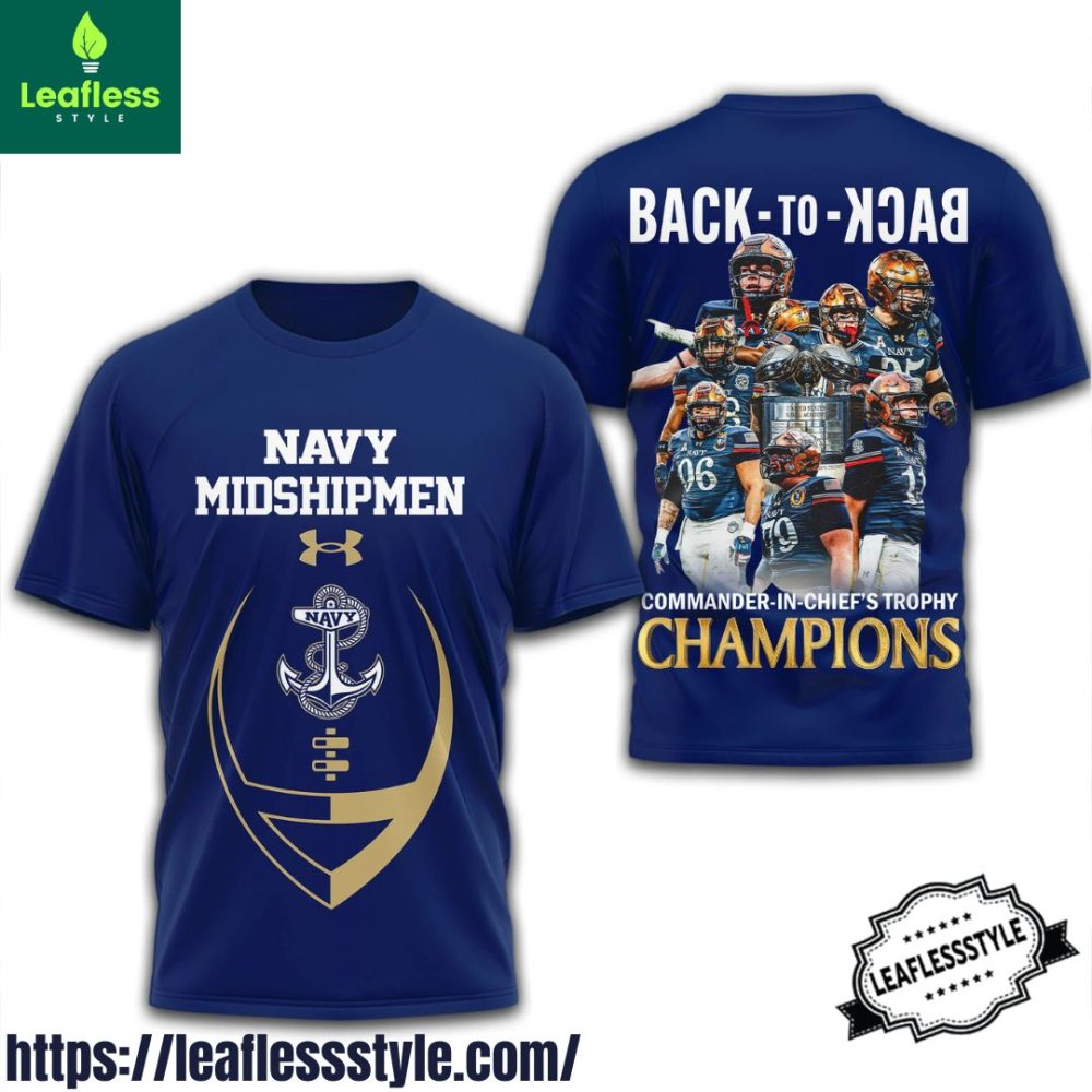 Navy Midshipmen Cic Trophy Champions Shirt