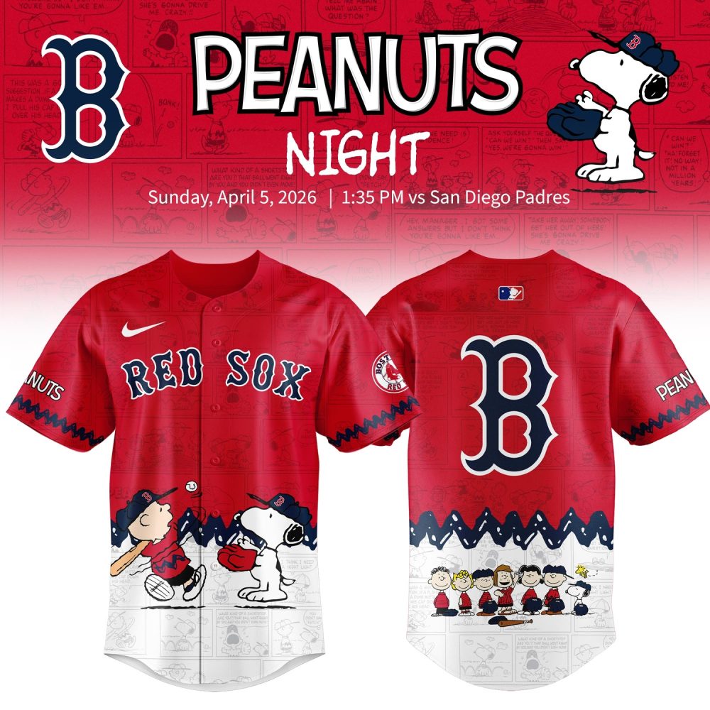 Boston Red Sox Peanuts Night 2026 Special Edition Jersey
