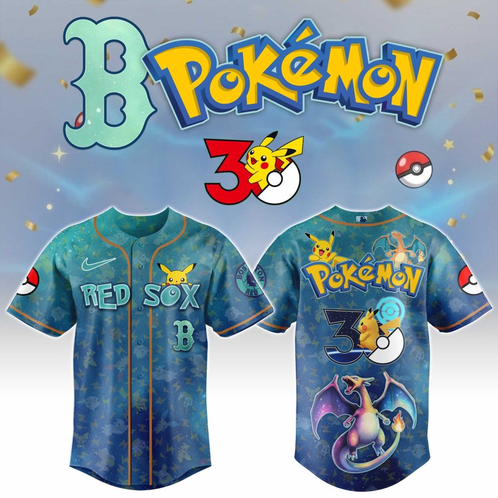 Boston Red Sox X Pokémon Day 2026 Limited Edition Baseball Jersey