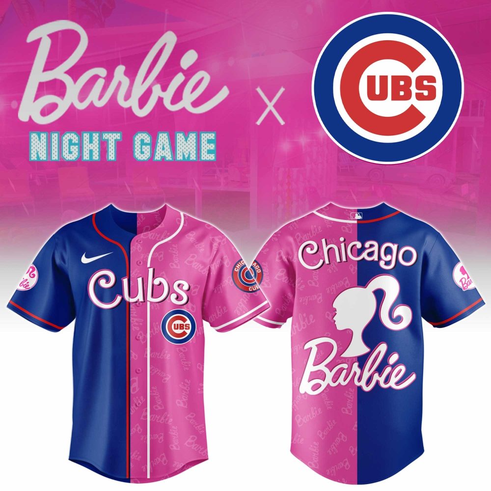 Chicago Cubs Barbie 2026 Special Edition Baseball Jersey