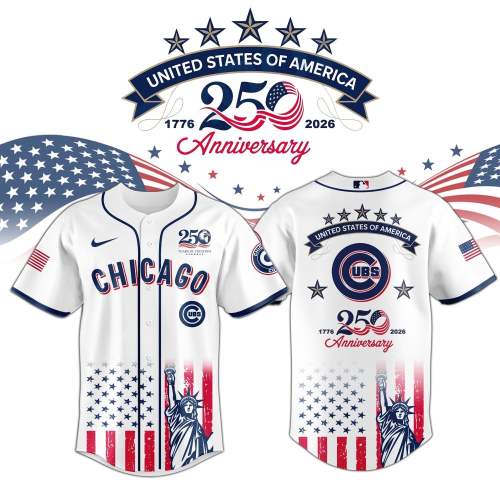 Chicago Cubs Special America’S 250Th Anniversary Limited Edition Jersey