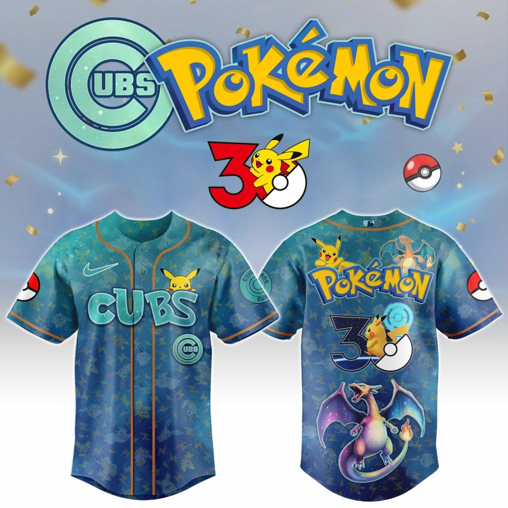 Chicago Cubs X Pokémon Day 2026 Limited Edition Baseball Jersey