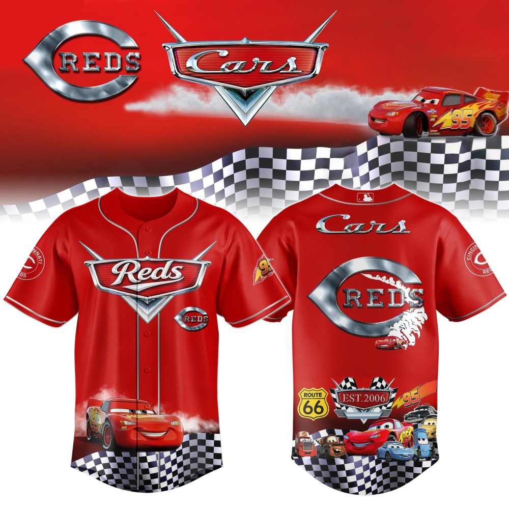 Cincinnati Reds Cars 20Th Anniversary Inspired Limited Edition Baseball Jersey
