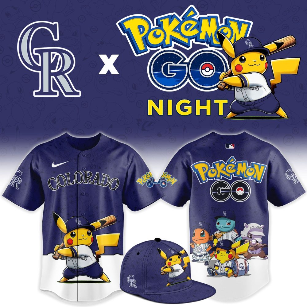 Colorado Rockies Pokémon Go Night Limited Edition Baseball Jersey
