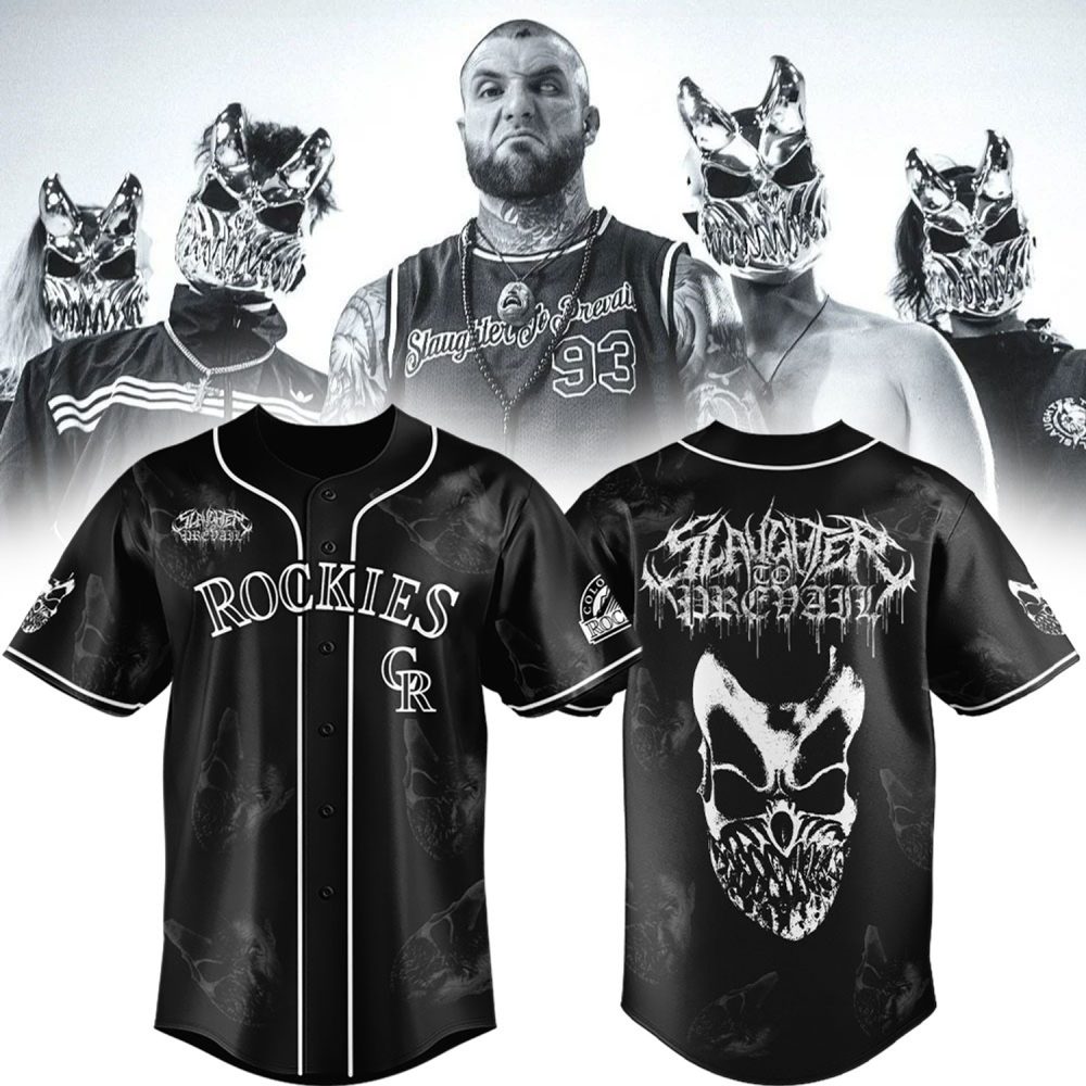 Colorado Rockies X Slaughter To Prevail Limited Edition Collaboration Jersey