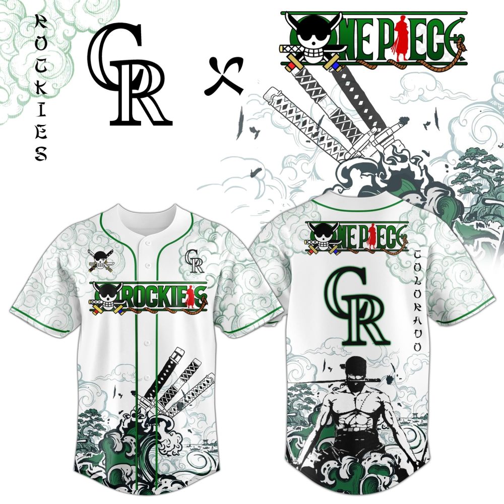 Colorado Rockies X Zoro Ronin Emerald Wave Limited Edition Jersey