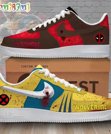 Deadpool 3 Wolverine Air Force 1 Shoes Sneaker
