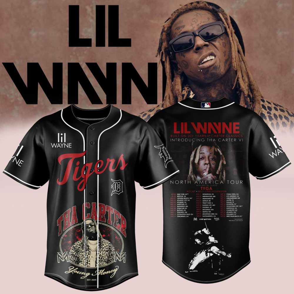 Detroit Tigers Lil Wayne Carter Classics 20Th Anniversary Jersey