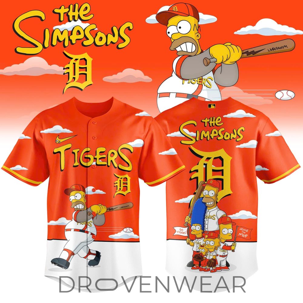 Detroit Tigers X The Simpsons 2026 Limited Edition Jersey