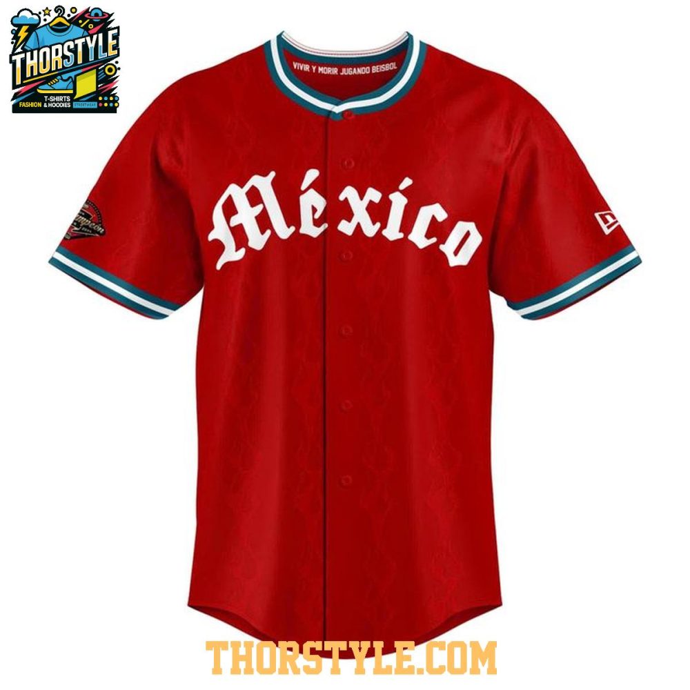 Diablos Rojos Del Mexico 2026 All Red Uniform Personalized Baseball Jersey - Image 2