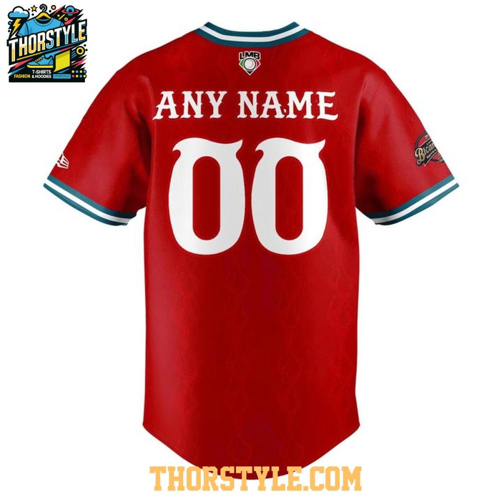Diablos Rojos Del Mexico 2026 All Red Uniform Personalized Baseball Jersey - Image 3