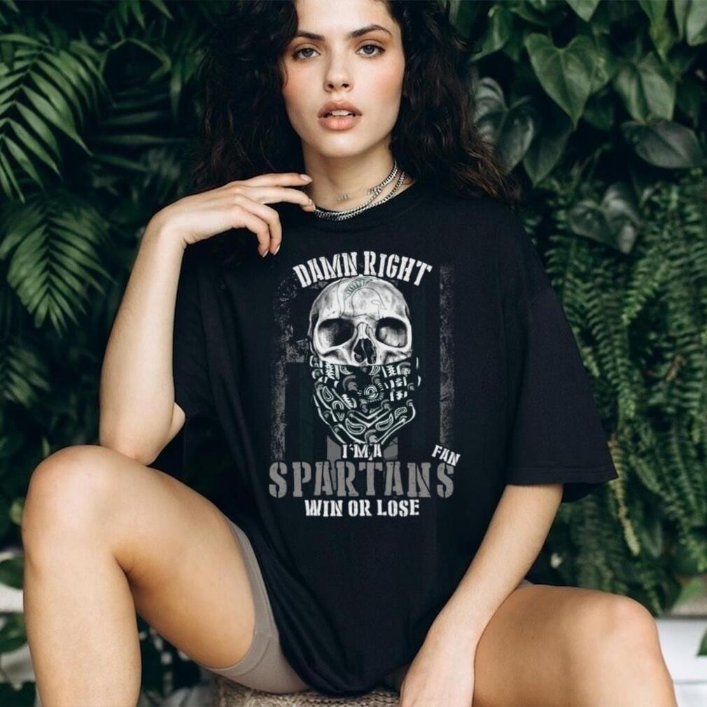 Die Hard Spartans Fan Bandana Skull Shirt