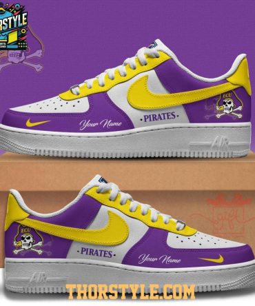 East Carolina Pirates 2025 Pirate Nation Personalized Air Force 1 Shoes