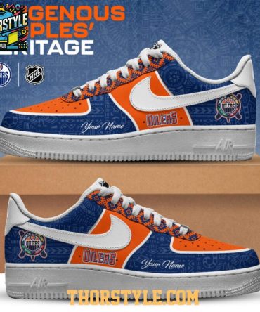 Edmonton Oilers Indigenous Peoples Heritage 2025 Personalized Air Force 1 Shoes