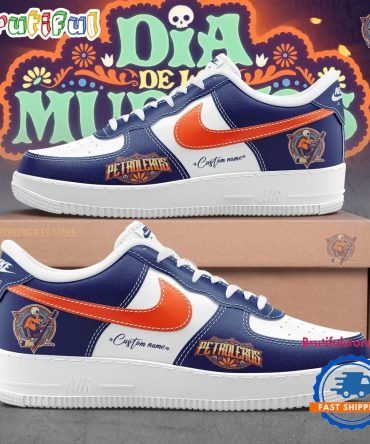 Edmonton Oilers Our Inaugural Dia De Los Muertos Day Of The Dead Air Force 1 Sneaker Shoes