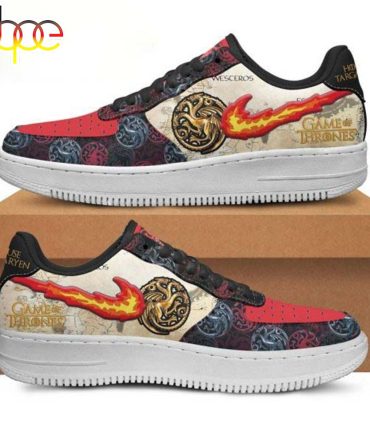 Game Of Thrones House Targaryen Air Force 1 Sneakers
