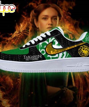 Game Of Thrones Targaryen Fire And Blood Green Air Force 1 Sneaker
