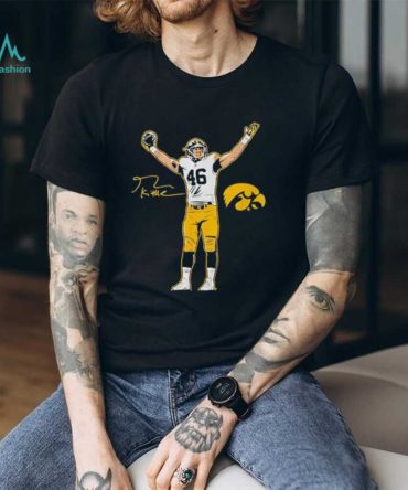 George Kittle Iowa Hawkeyes Football Superstar Pose Signature Shirt